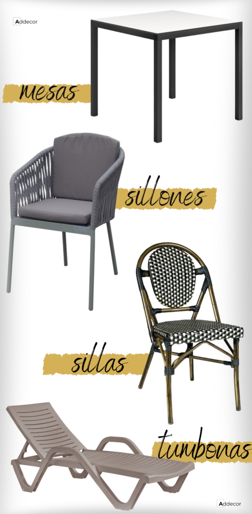 mobiliario de terraza