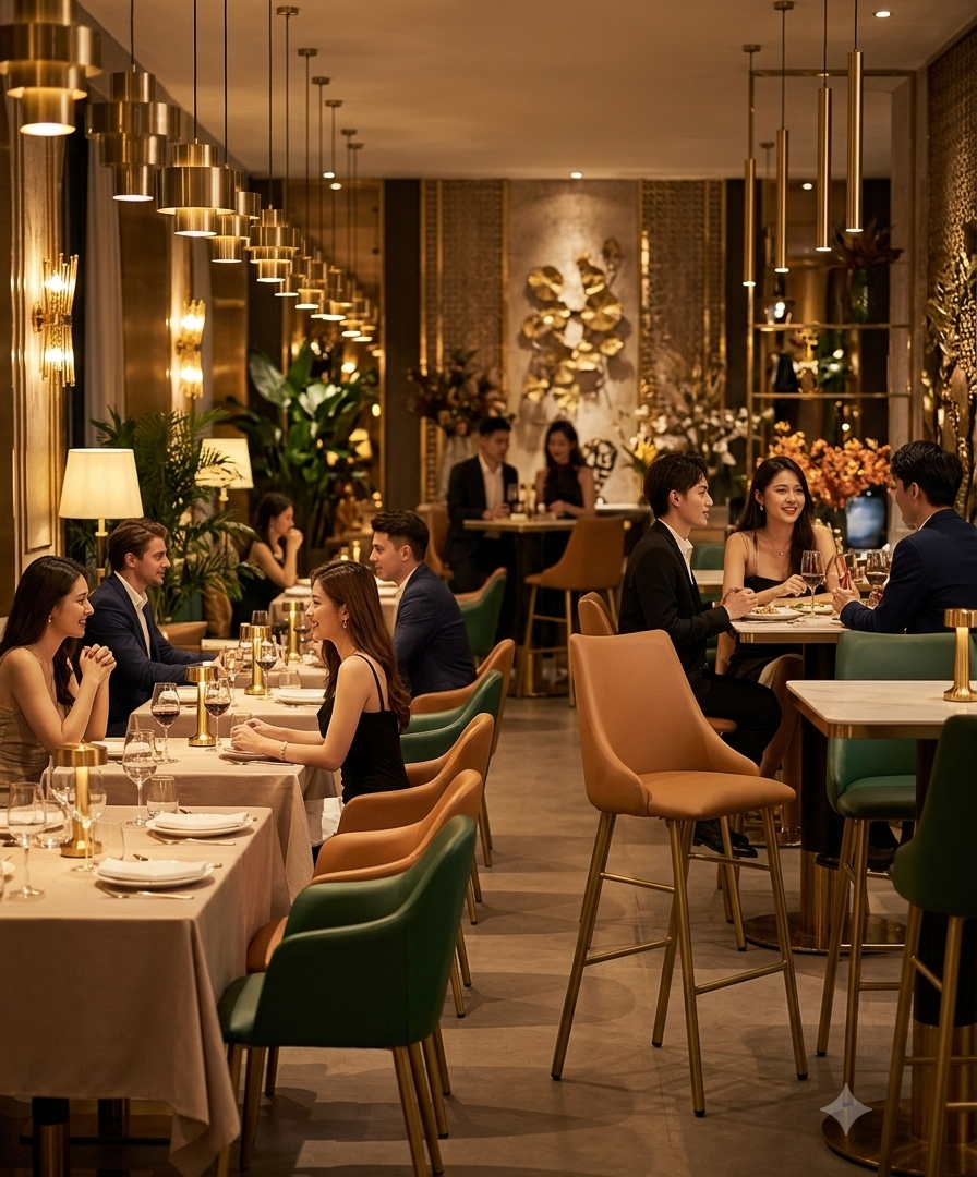 restaurante con sillones de hosteleria tapizados ecopiel