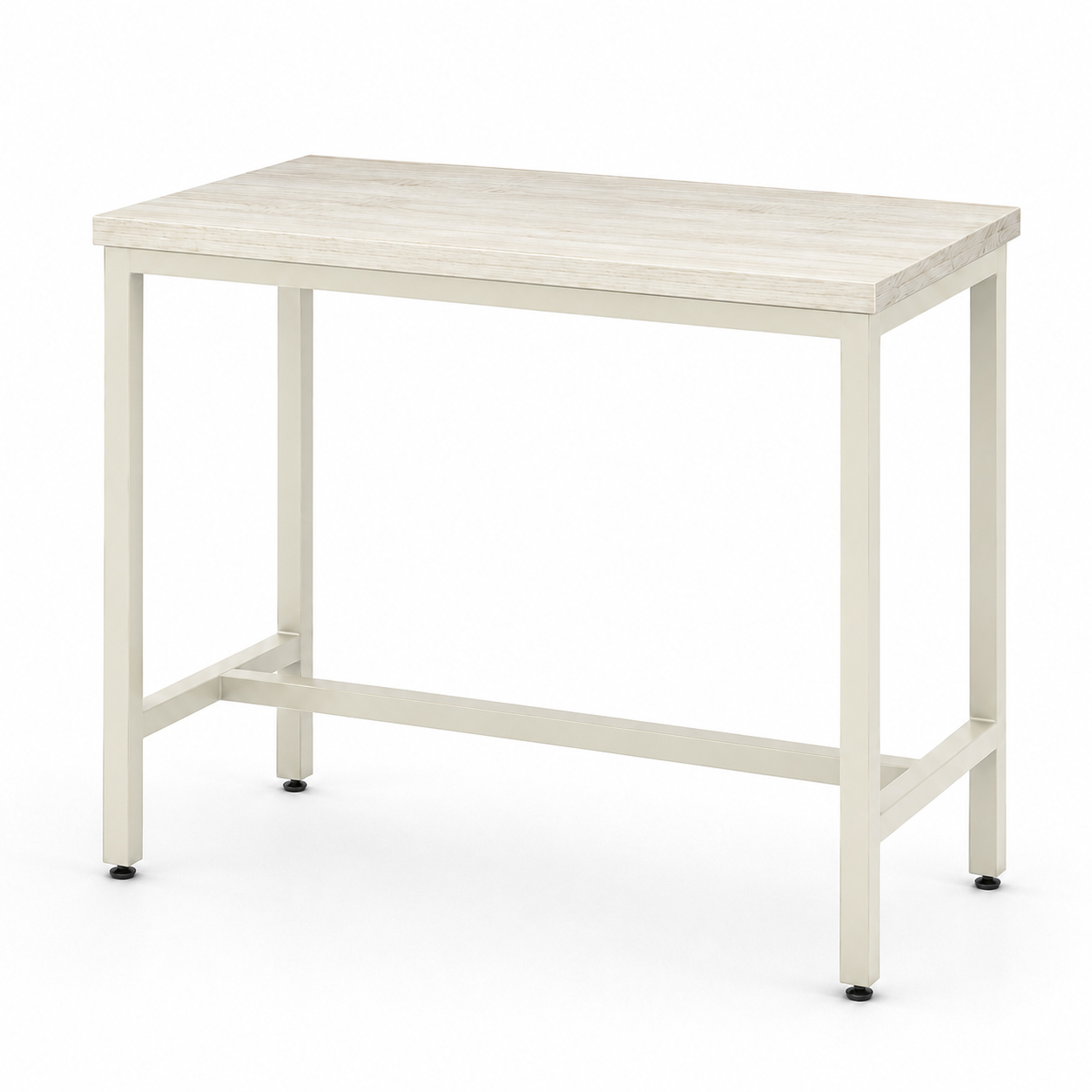 Mesa Alta Barra Bar Melamina Nórdico Lacada Blanco