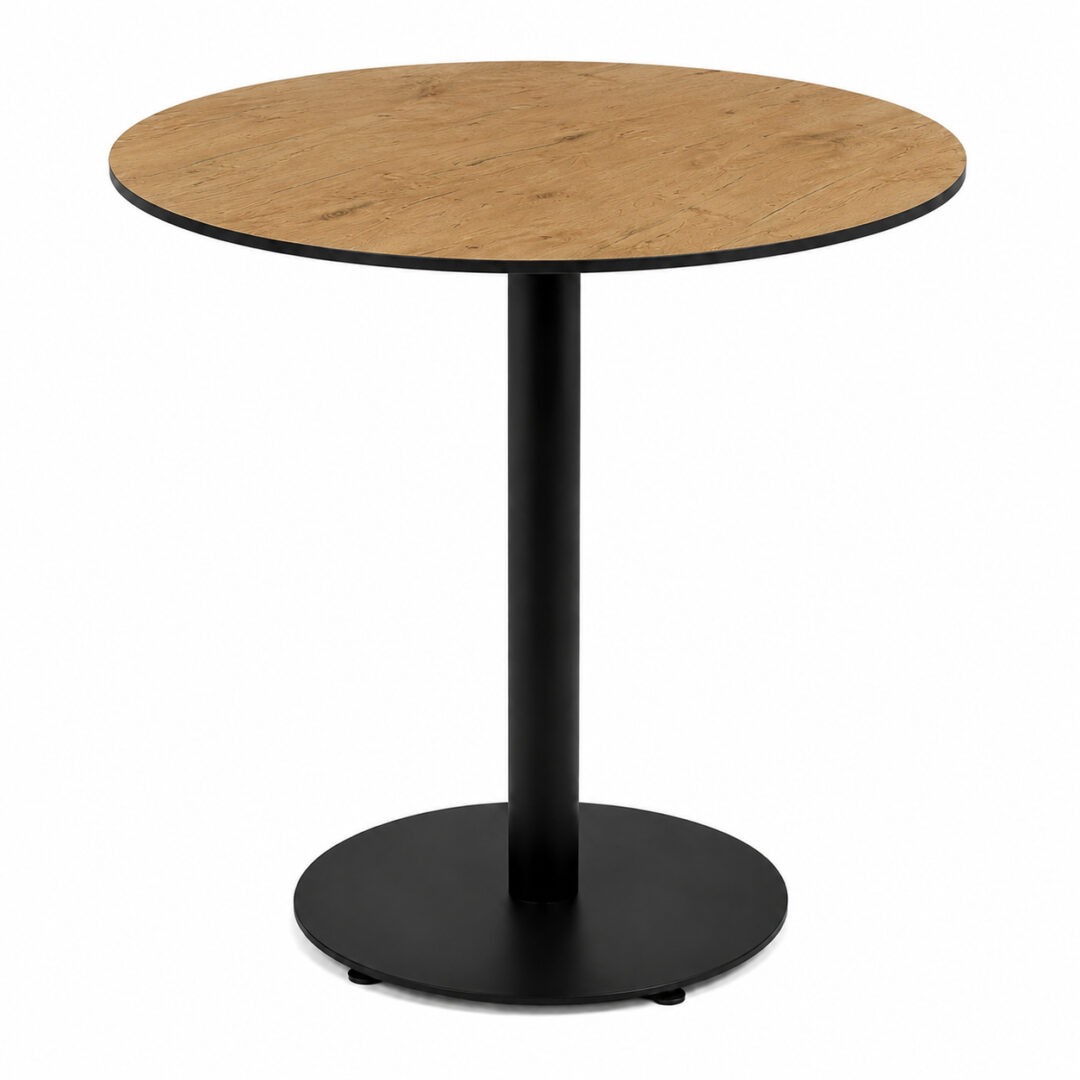 Mesa Pie Central Round Compact Roble